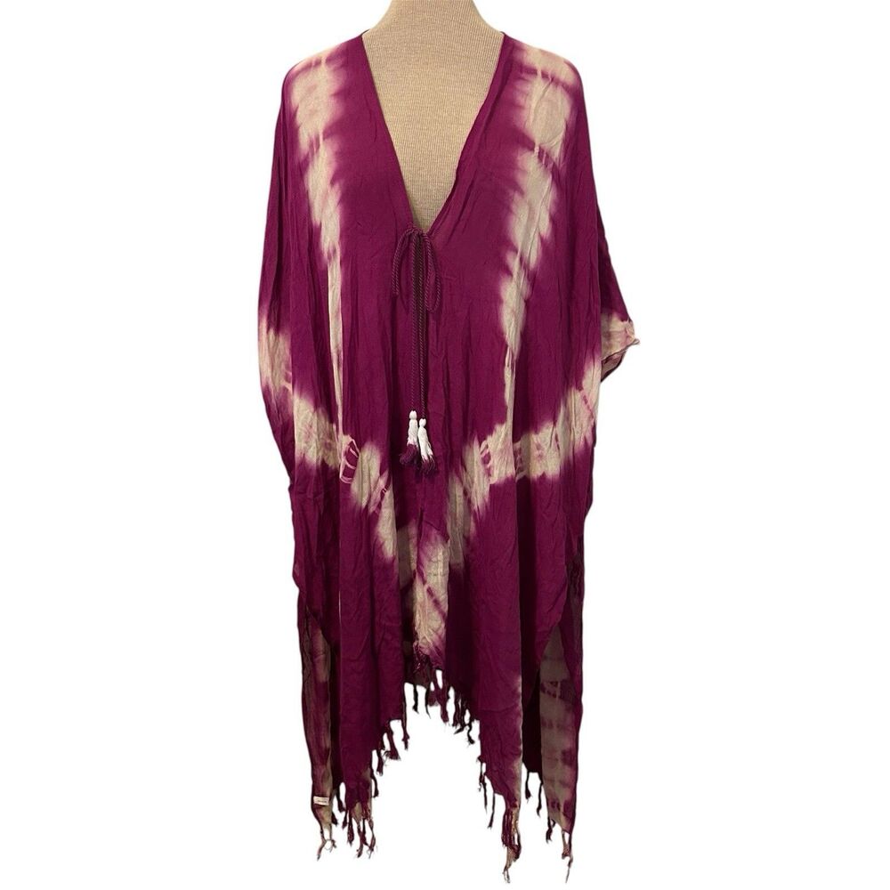 Quagga Kimono Women’s One Size Topper Boho Hippie Beach Festival Swim Cover